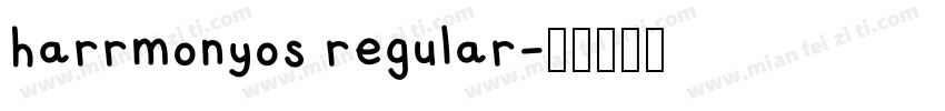 harrmonyos regular字体转换